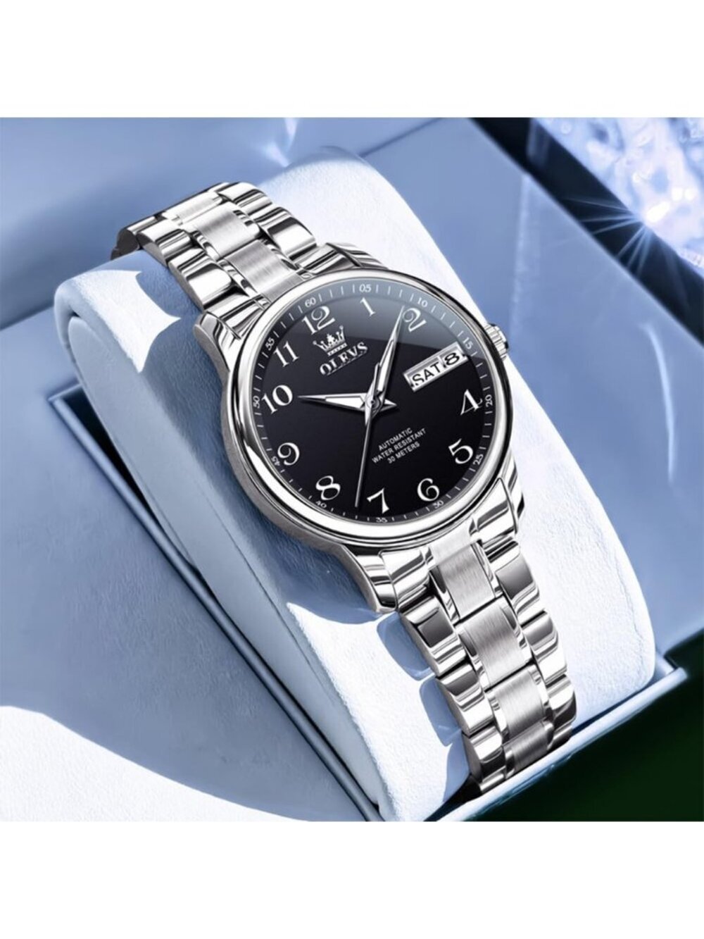 Women's Black Vintage Luxury Dress Analog Stainless Steel Casual Wristwatch - Picture 4 of 6